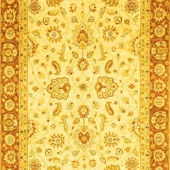 Oriental Yellow Traditional Rug, abs3340yw