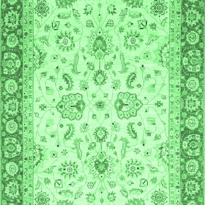 Oriental Emerald Green Traditional Rug, abs3340emgrn