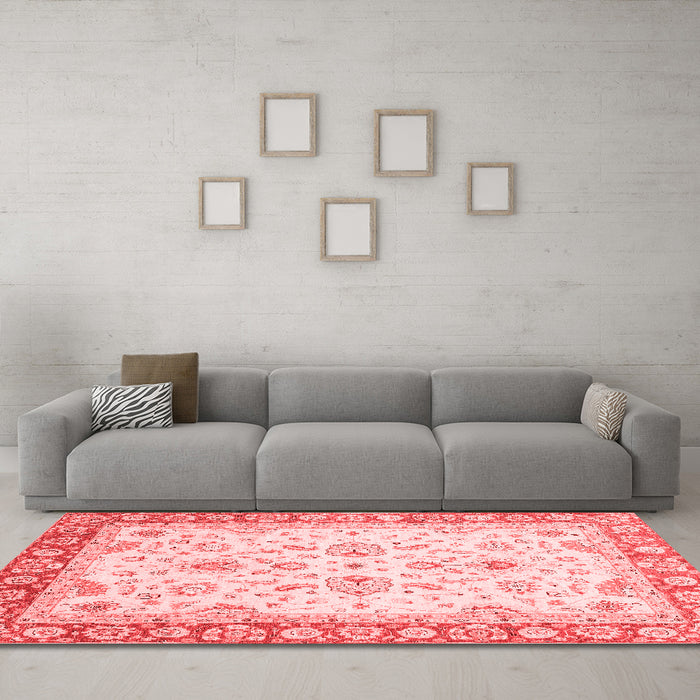 Traditional Red Washable Rugs