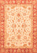 Machine Washable Oriental Orange Traditional Area Rugs, wshabs3340org