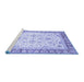 Sideview of Machine Washable Oriental Blue Traditional Rug, wshabs3340blu