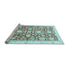 Sideview of Machine Washable Oriental Light Blue Traditional Rug, wshabs3341lblu