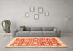 Machine Washable Oriental Orange Traditional Area Rugs in a Living Room, wshabs3341org