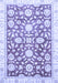 Machine Washable Oriental Blue Traditional Rug, wshabs3341blu