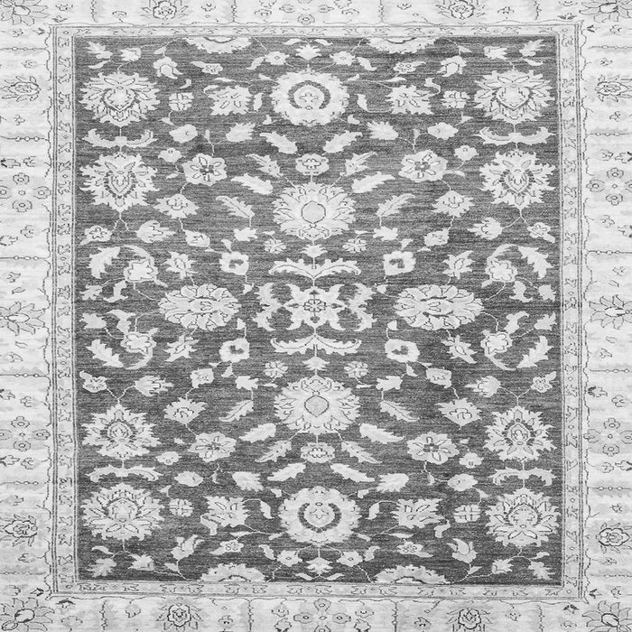 Square Oriental Gray Traditional Rug, abs3341gry