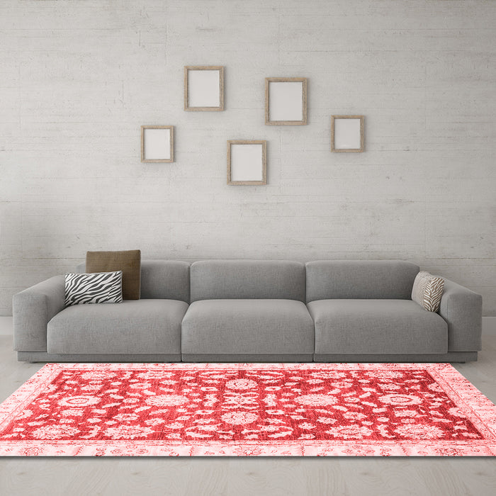 Traditional Red Washable Rugs