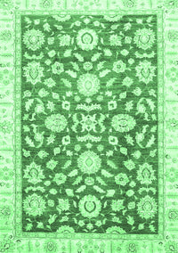 Oriental Emerald Green Traditional Rug, abs3341emgrn