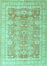 Oriental Turquoise Traditional Rug, abs3342turq