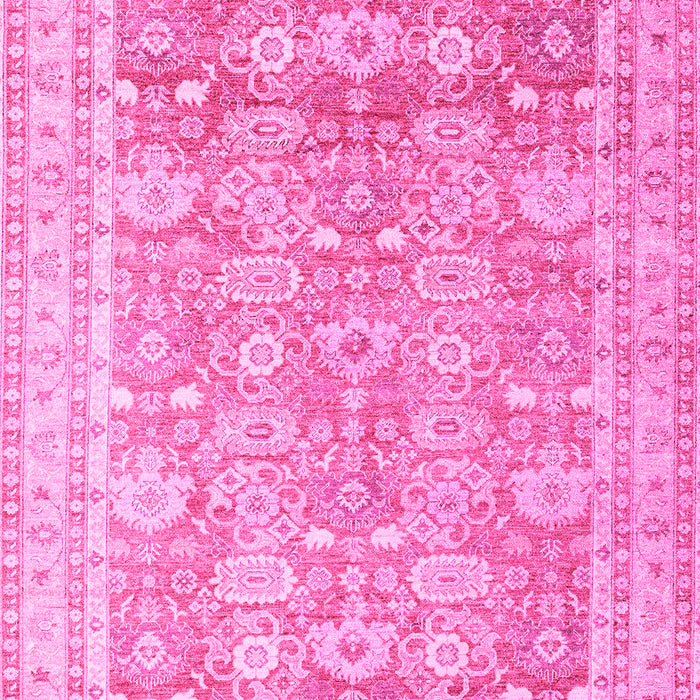 Machine Washable Oriental Pink Traditional Rug, wshabs3342pnk