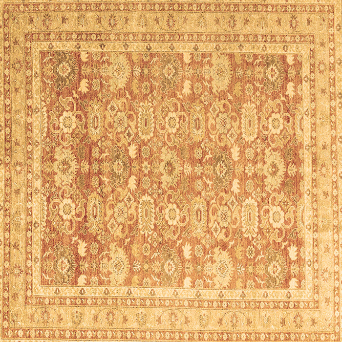 Square Machine Washable Oriental Brown Traditional Rug, wshabs3342brn