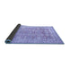 Sideview of Oriental Blue Traditional Rug, abs3342blu