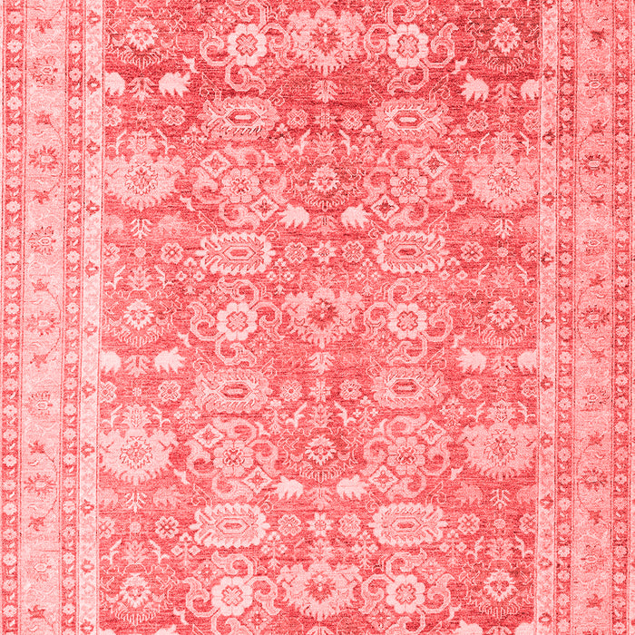 Machine Washable Oriental Red Traditional Rug, wshabs3342red