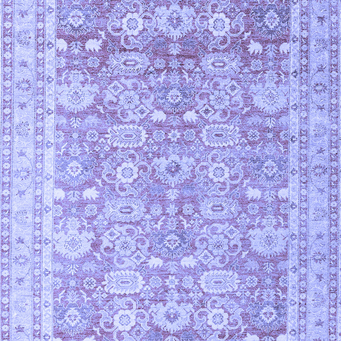 Machine Washable Oriental Blue Traditional Rug, wshabs3342blu