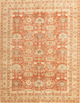 Machine Washable Abstract Orange Rug, wshabs3342