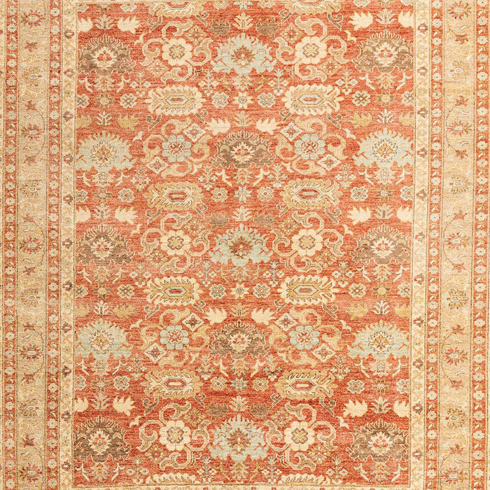 Machine Washable Abstract Orange Rug, wshabs3342