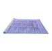 Sideview of Machine Washable Oriental Blue Traditional Rug, wshabs3342blu