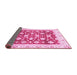 Sideview of Oriental Pink Traditional Rug, abs3343pnk