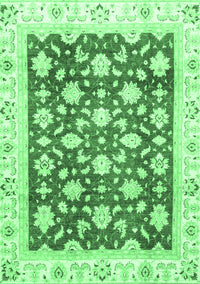 Oriental Emerald Green Traditional Rug, abs3343emgrn