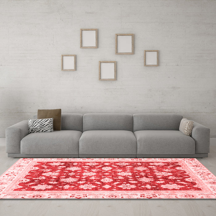 Traditional Red Washable Rugs