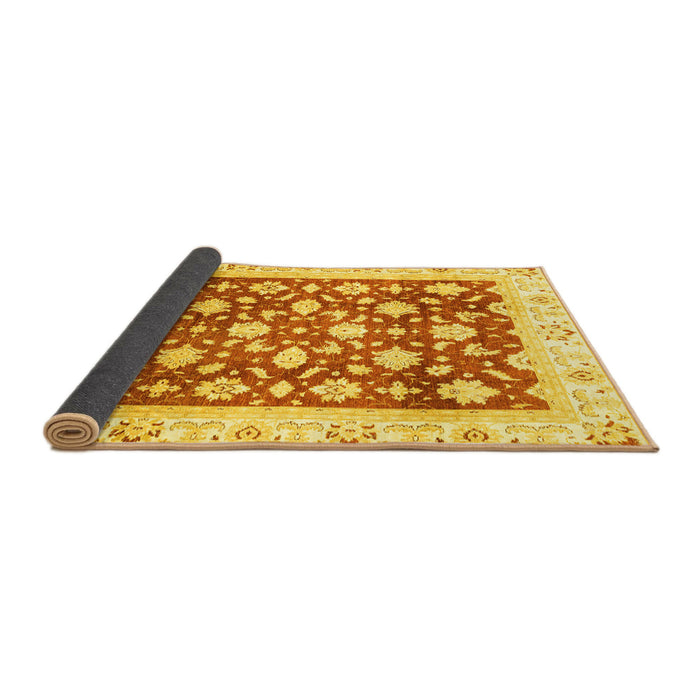 Sideview of Oriental Yellow Traditional Rug, abs3343yw