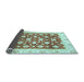 Sideview of Oriental Light Blue Traditional Rug, abs3343lblu