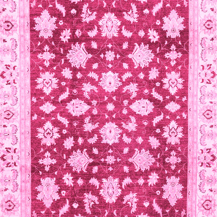 Machine Washable Oriental Pink Traditional Rug, wshabs3343pnk