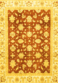 Oriental Yellow Traditional Rug, abs3343yw