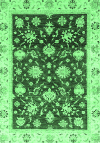 Oriental Emerald Green Traditional Rug, abs3344emgrn