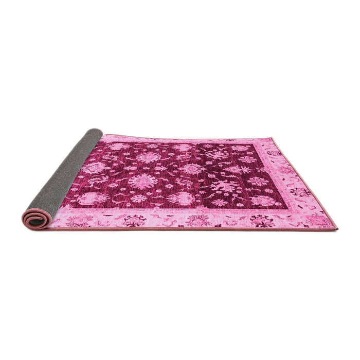 Sideview of Oriental Pink Traditional Rug, abs3344pnk