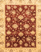 Machine Washable Abstract Saffron Yellow Rug, wshabs3344