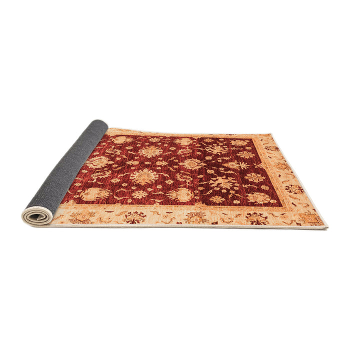 Sideview of Oriental Orange Traditional Rug, abs3344org