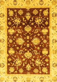 Oriental Yellow Traditional Rug, abs3344yw