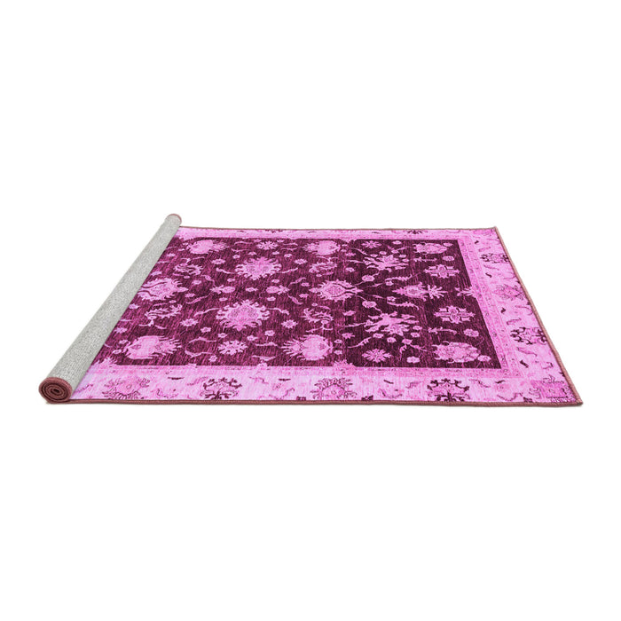 Sideview of Machine Washable Oriental Purple Traditional Area Rugs, wshabs3344pur