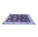 Sideview of Machine Washable Oriental Blue Traditional Rug, wshabs3344blu