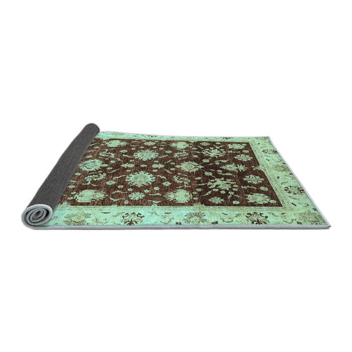 Sideview of Oriental Light Blue Traditional Rug, abs3344lblu