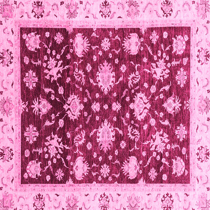 Square Oriental Pink Traditional Rug, abs3344pnk