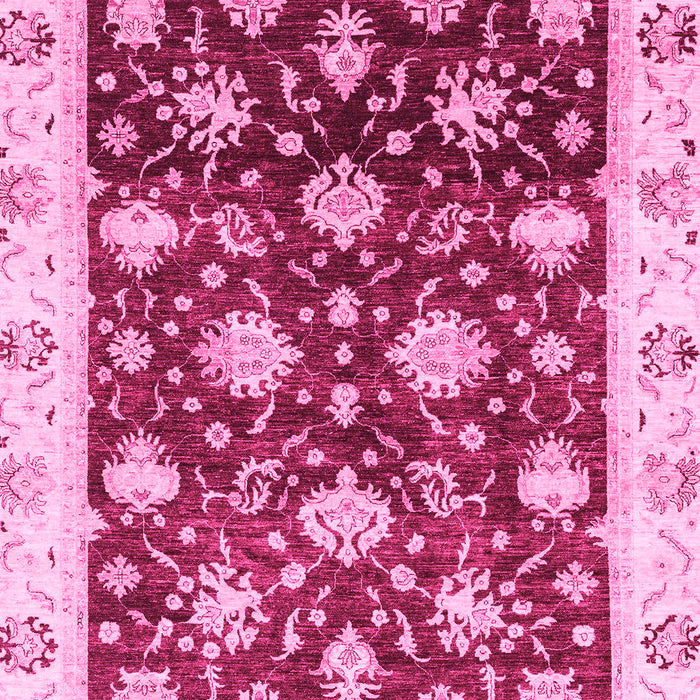 Machine Washable Oriental Pink Traditional Rug, wshabs3344pnk