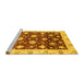 Sideview of Machine Washable Oriental Yellow Traditional Rug, wshabs3344yw