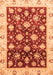 Machine Washable Oriental Orange Traditional Area Rugs, wshabs3344org