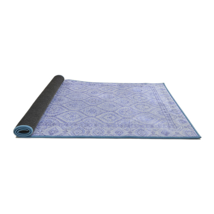 Sideview of Oriental Blue Traditional Rug, abs3345blu