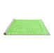 Sideview of Machine Washable Oriental Green Traditional Area Rugs, wshabs3345grn