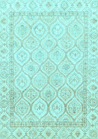 Oriental Light Blue Traditional Rug, abs3345lblu