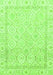 Machine Washable Oriental Green Traditional Area Rugs, wshabs3345grn