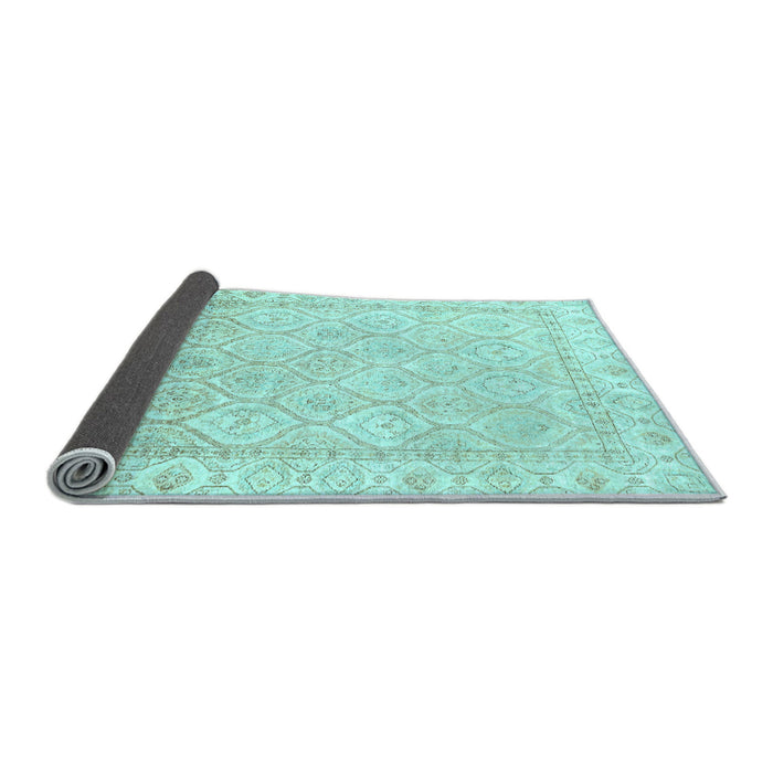 Sideview of Oriental Light Blue Traditional Rug, abs3345lblu
