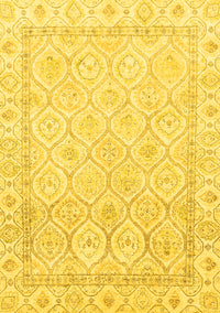 Oriental Yellow Traditional Rug, abs3345yw