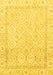 Oriental Yellow Traditional Rug, abs3345yw