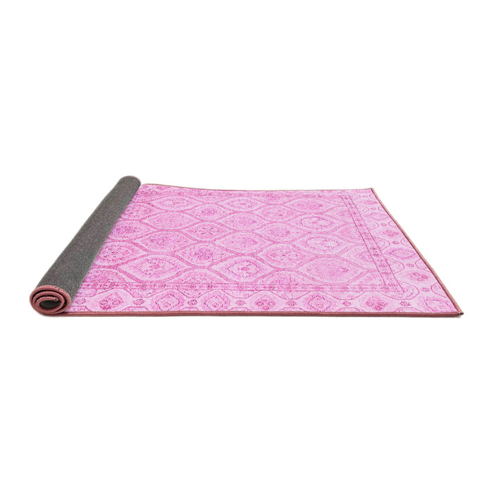 Sideview of Oriental Pink Traditional Rug, abs3345pnk