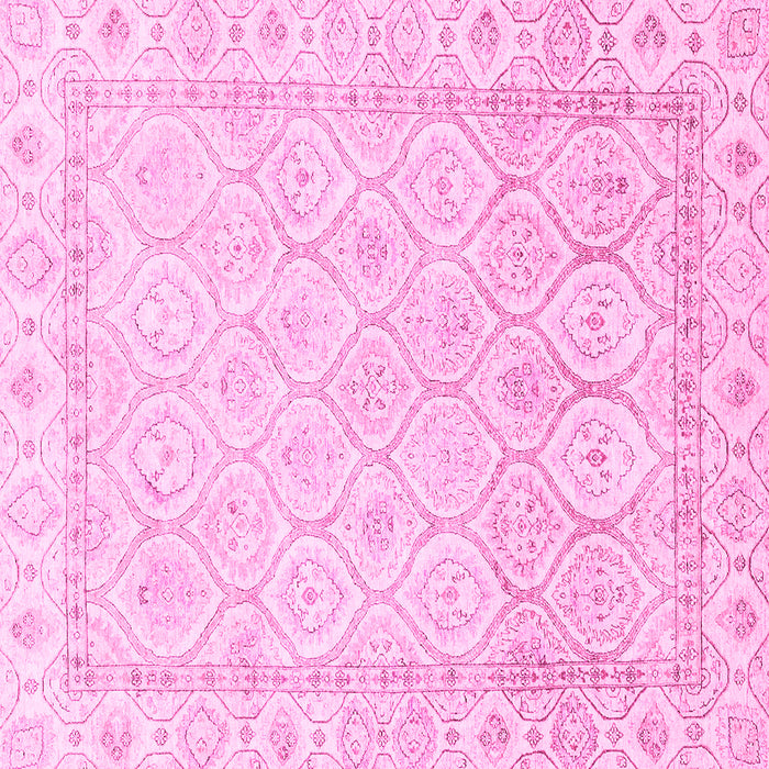 Square Oriental Pink Traditional Rug, abs3345pnk