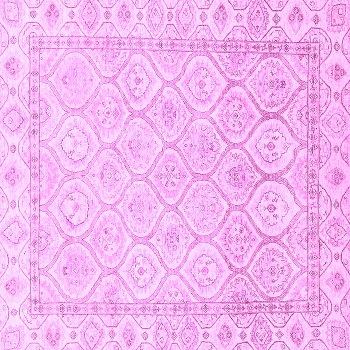 Square Machine Washable Oriental Purple Traditional Area Rugs, wshabs3345pur