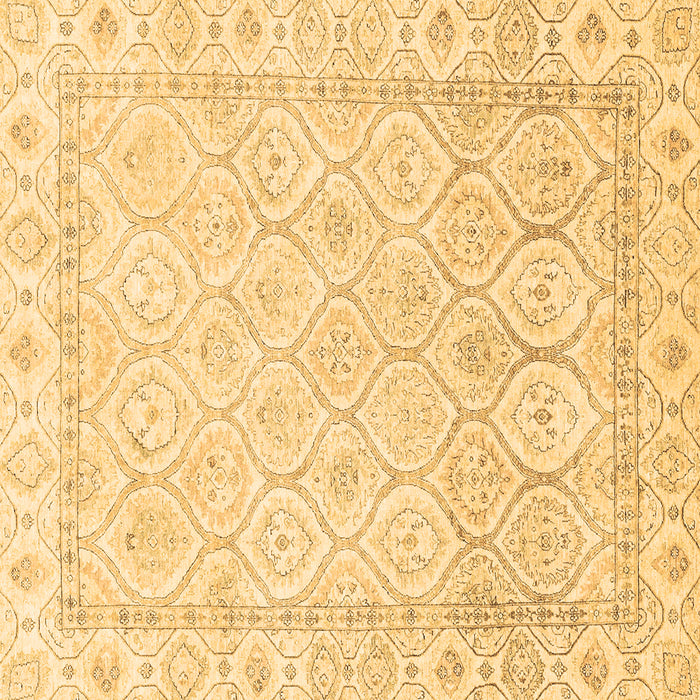 Square Oriental Brown Traditional Rug, abs3345brn